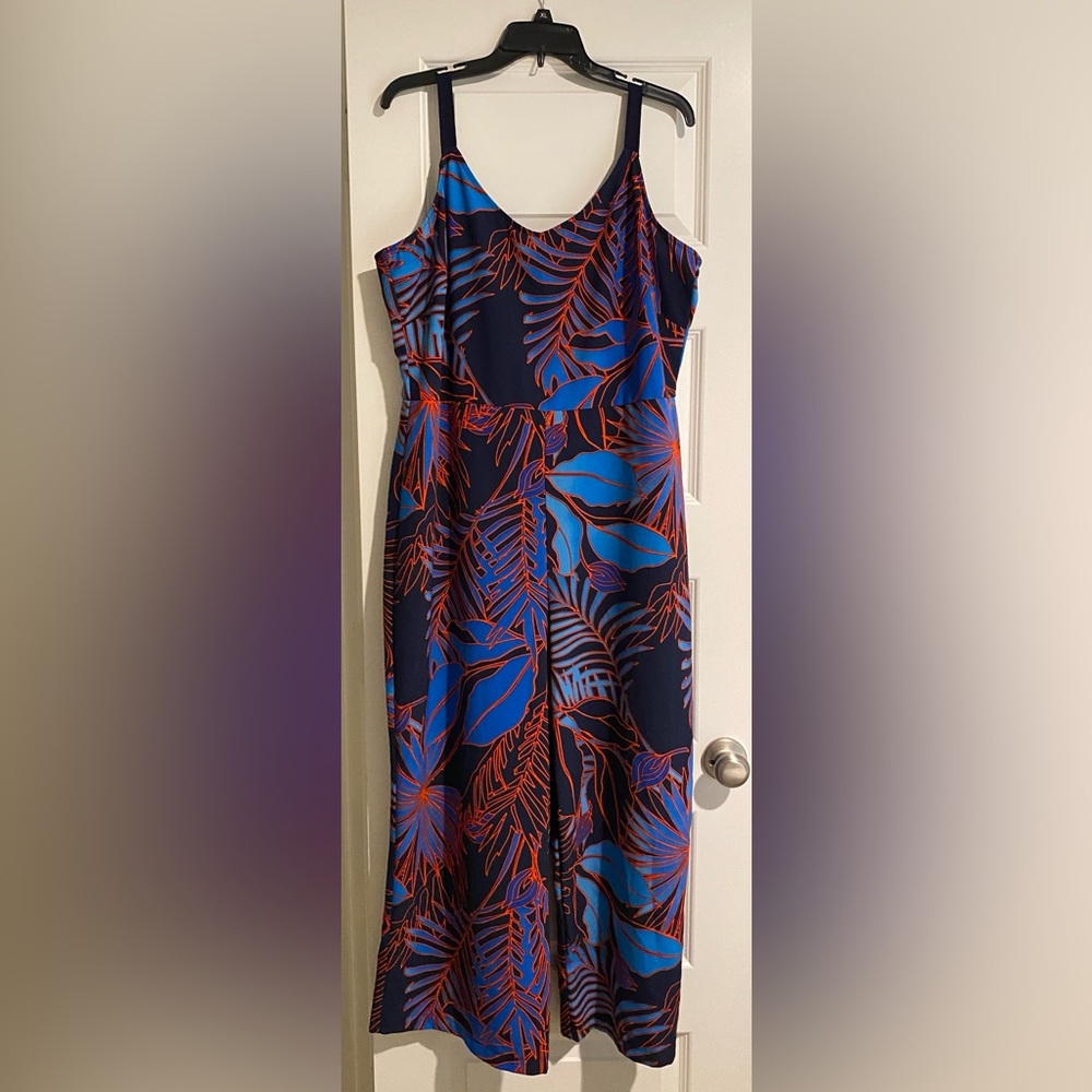 ECI Tropical Print Jumpsuit